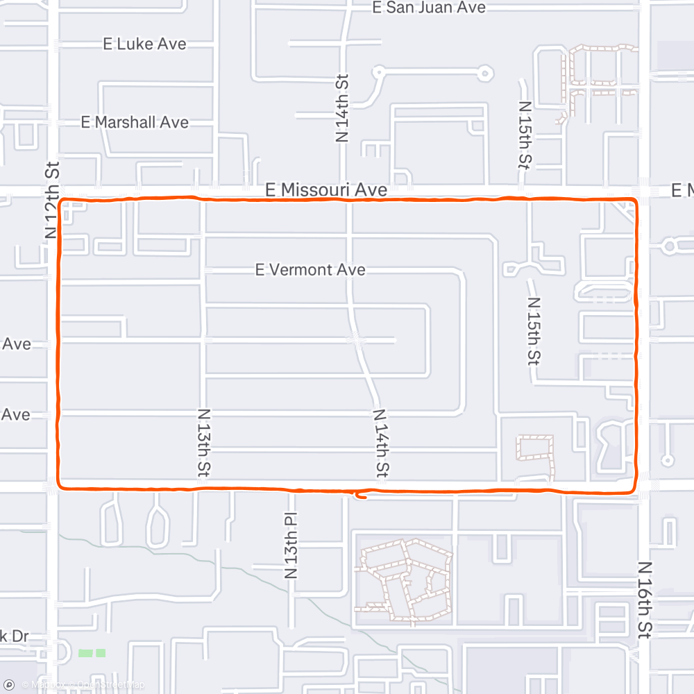 Map of the activity