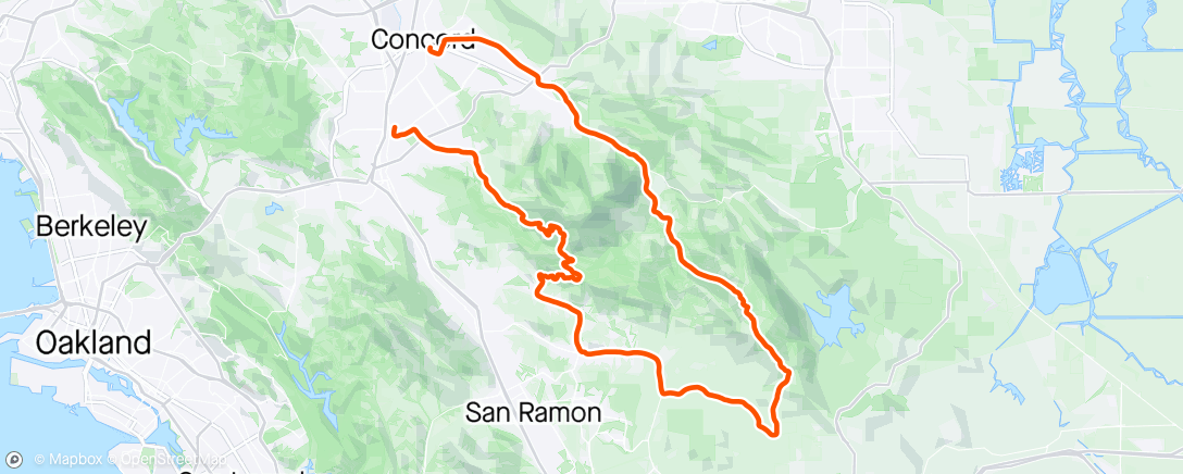 Mapa de la actividad, Dan in town ride