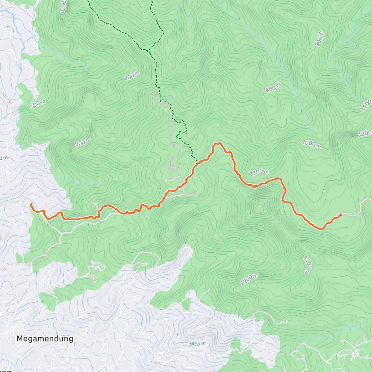 Map of the activity, Morning Trail Run