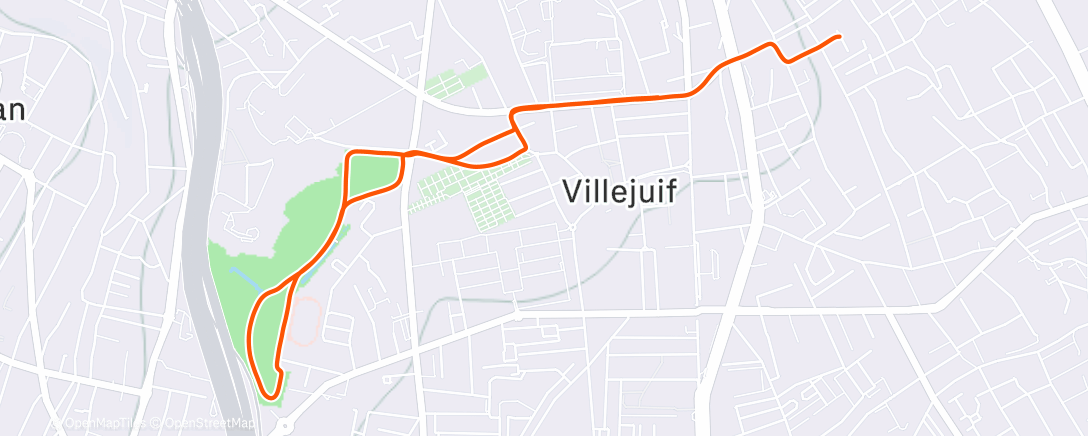 Карта физической активности (Afternoon Run)