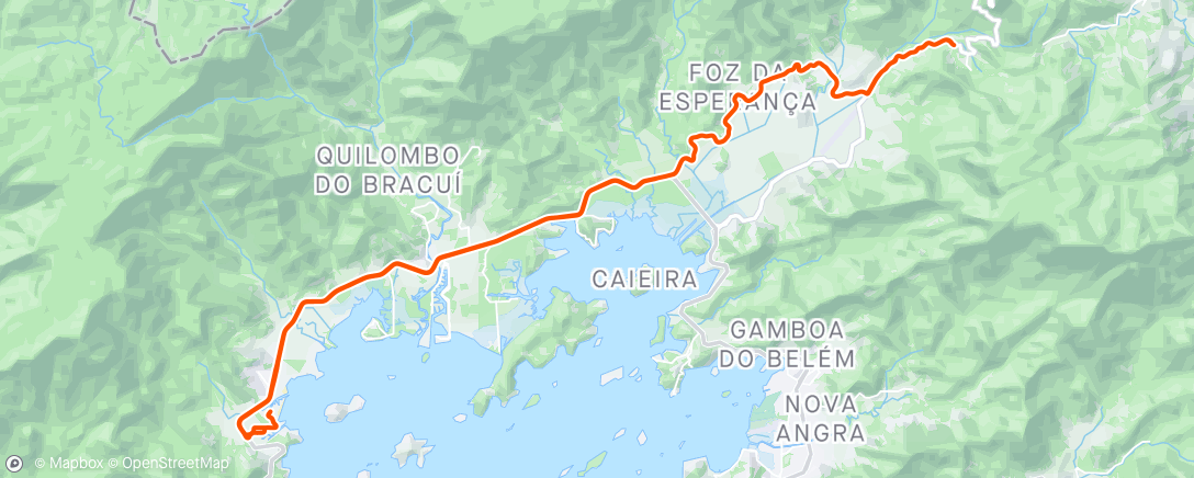 Map of the activity, Volta de bicicleta matinal