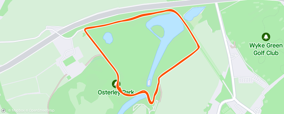 Map of the activity, Osterley Park Run 🤩