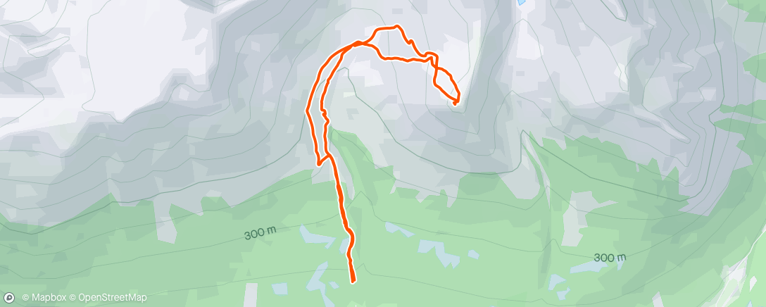 Map of the activity, Afternoon Backcountry Ski