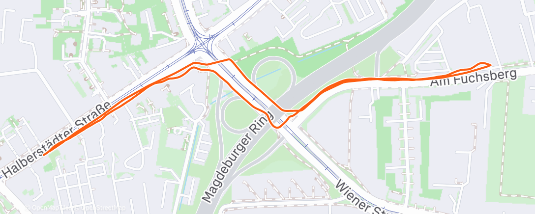 Map of the activity, Mittagspaziergang