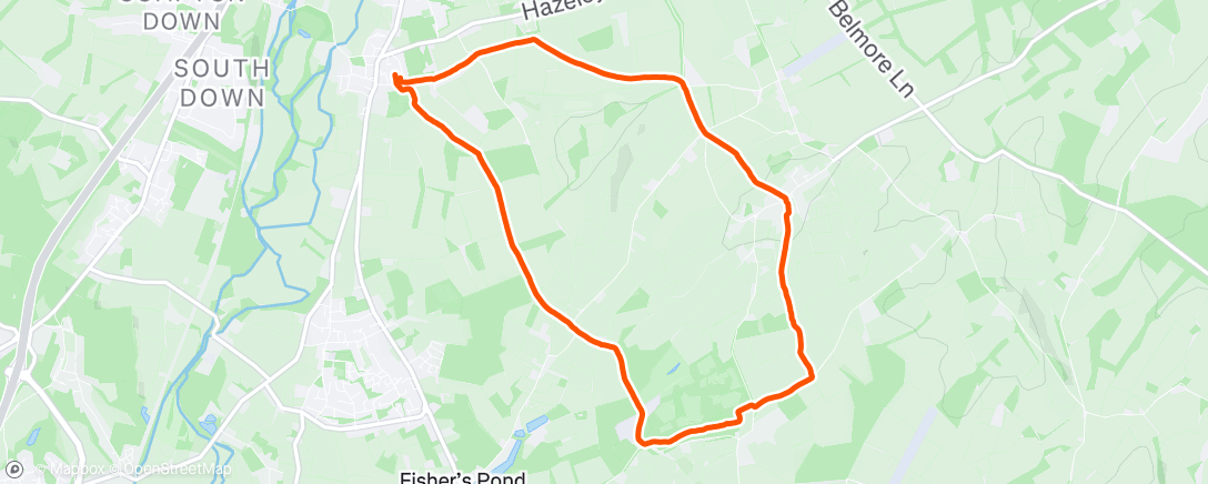 Map of the activity, Morning Walk