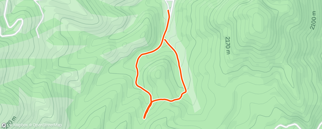 Map of the activity, Lunch Hike