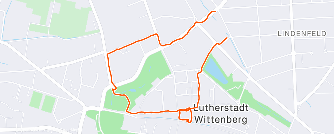 Map of the activity, Afternoon Walk