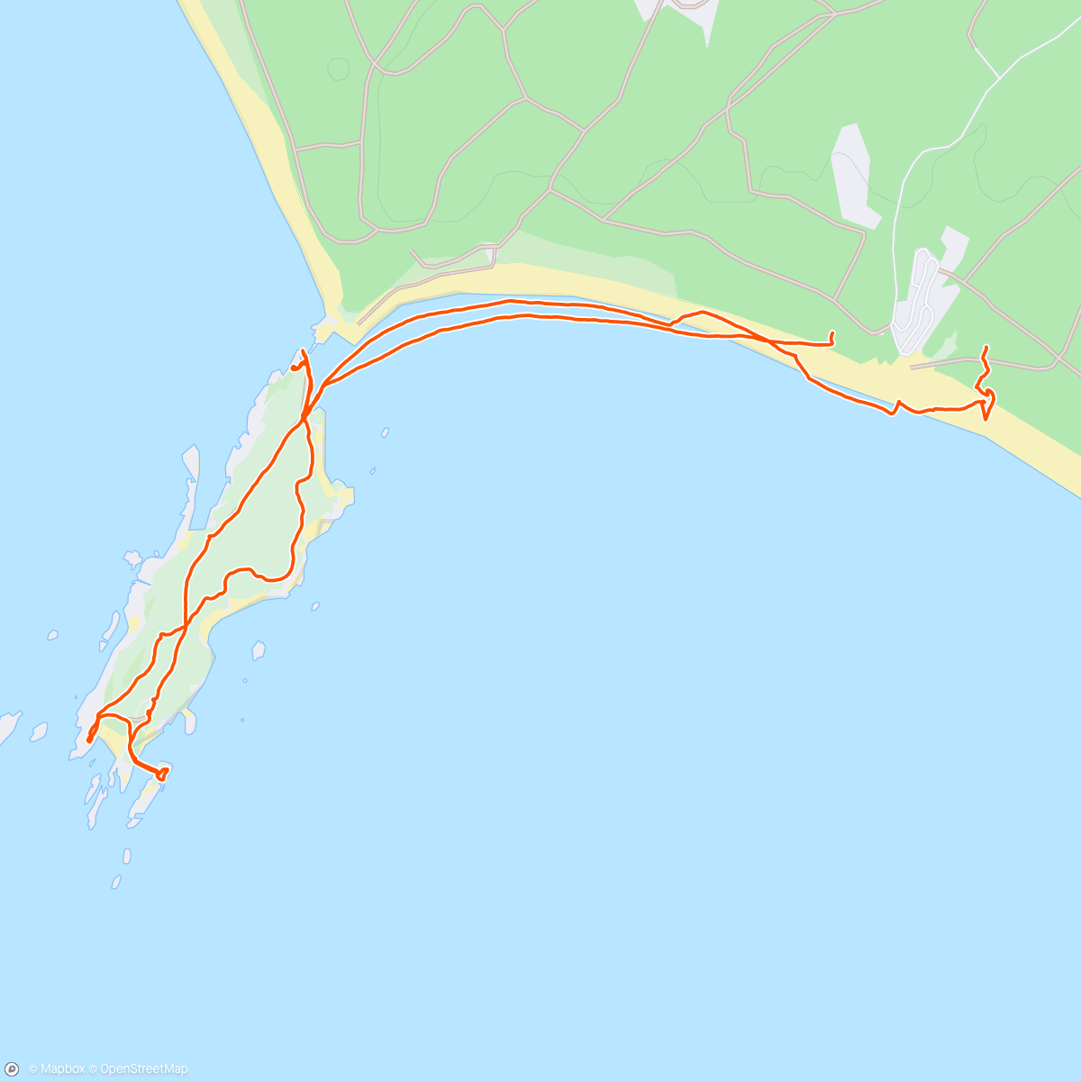 Map of the activity, Newborough forest & beach