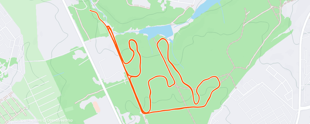 Map of the activity, Morning Nordic Ski