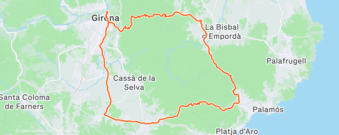 Mapa da atividade, Morning Ride