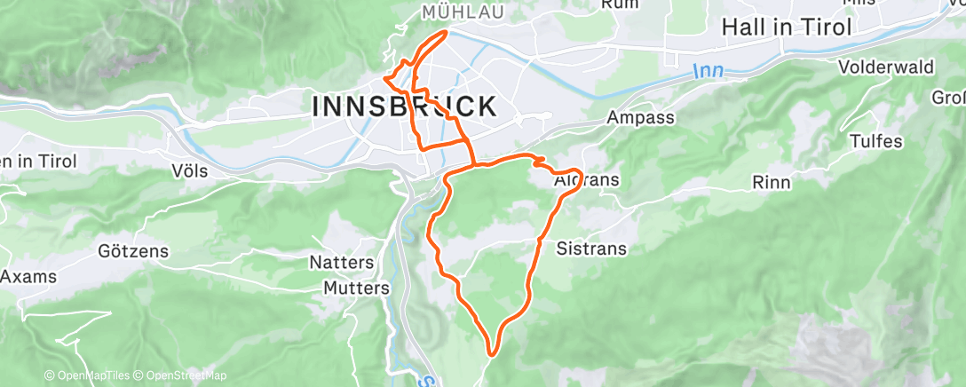 Map of the activity, Zwift - Group Ride: Long - Stage 3 - Tour de Zwift on Innsbruck KOM After Party in Innsbruck