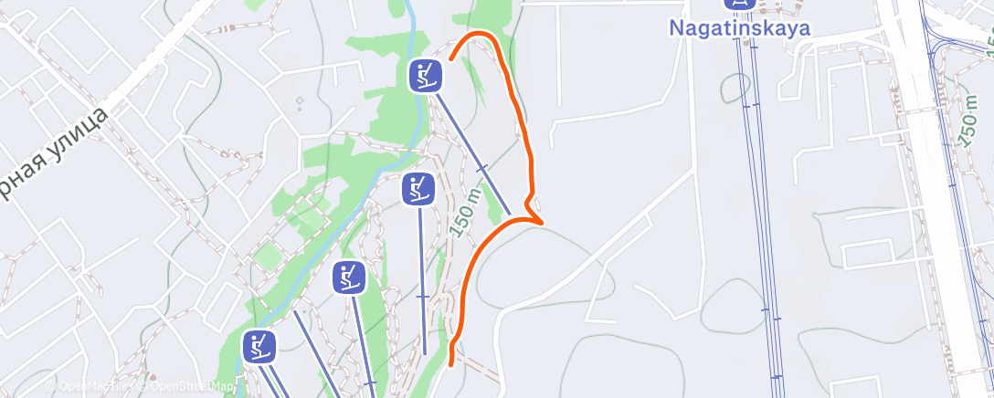 Map of the activity, Трейлраннинг (вечер)