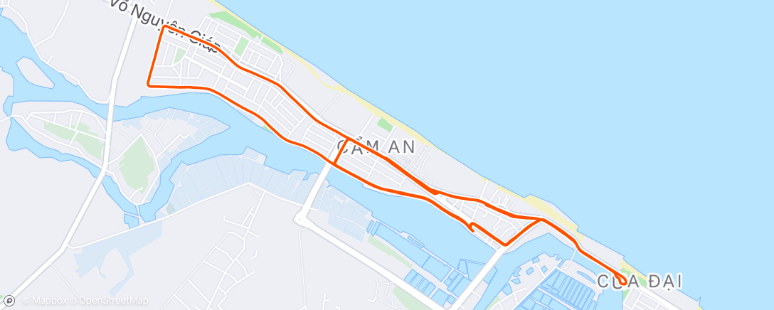 Map of the activity, Morning Run