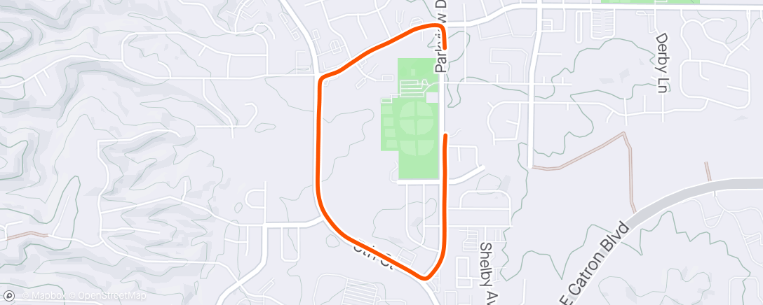 Map of the activity, Run with sophia