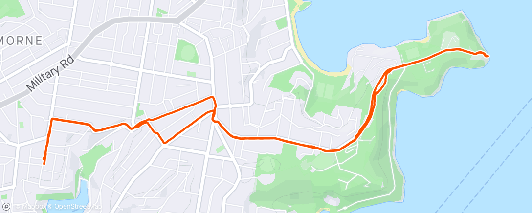 Map of the activity, ArvoRun - Out and back