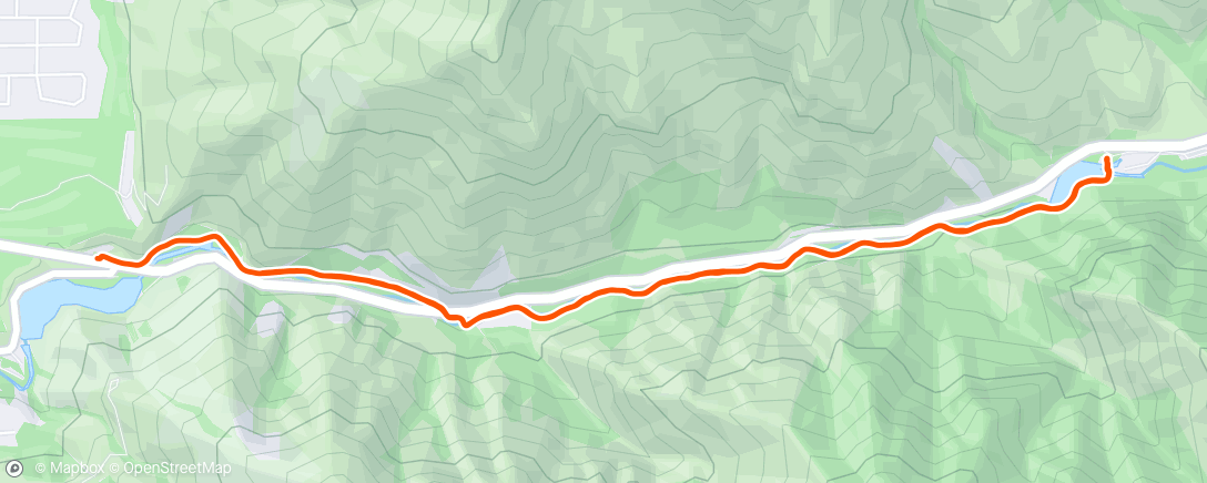 Map of the activity, Afternoon Trail Run