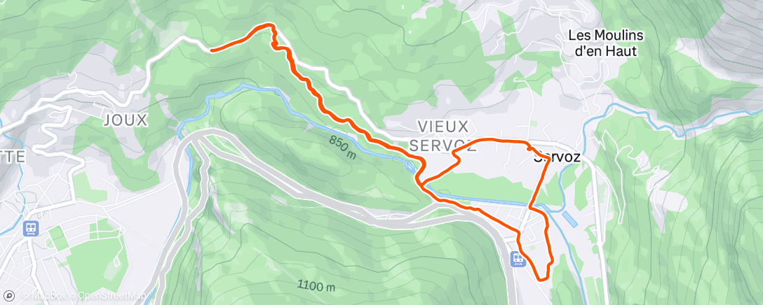 Map of the activity, Last tired run to round out a peak training week!