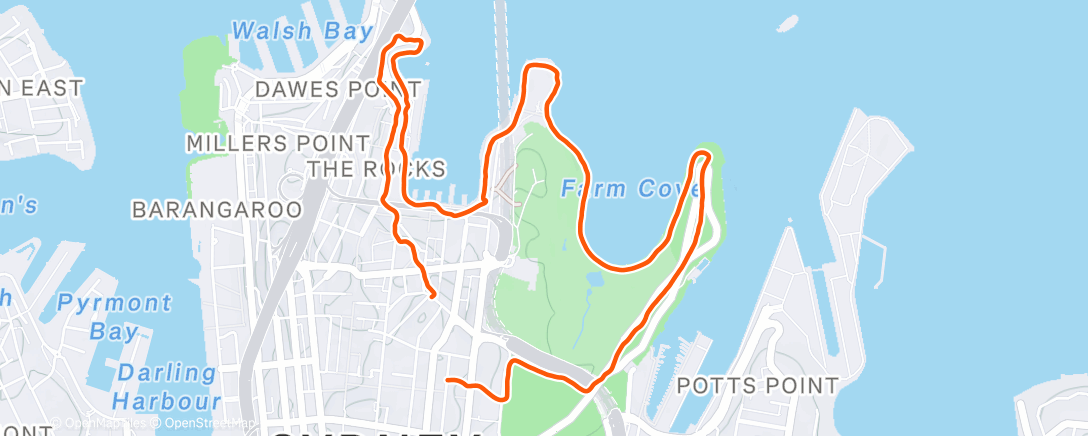 Map of the activity, The Chair and The Quay