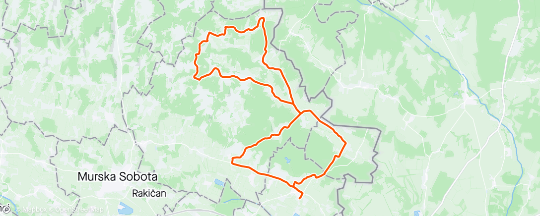 Mapa da atividade, Afternoon Ride