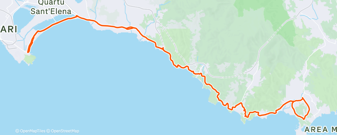 Map of the activity, Morning Ride