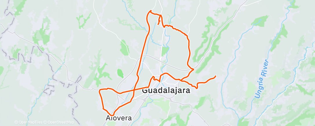 Карта физической активности (Bicicleta por la mañana)