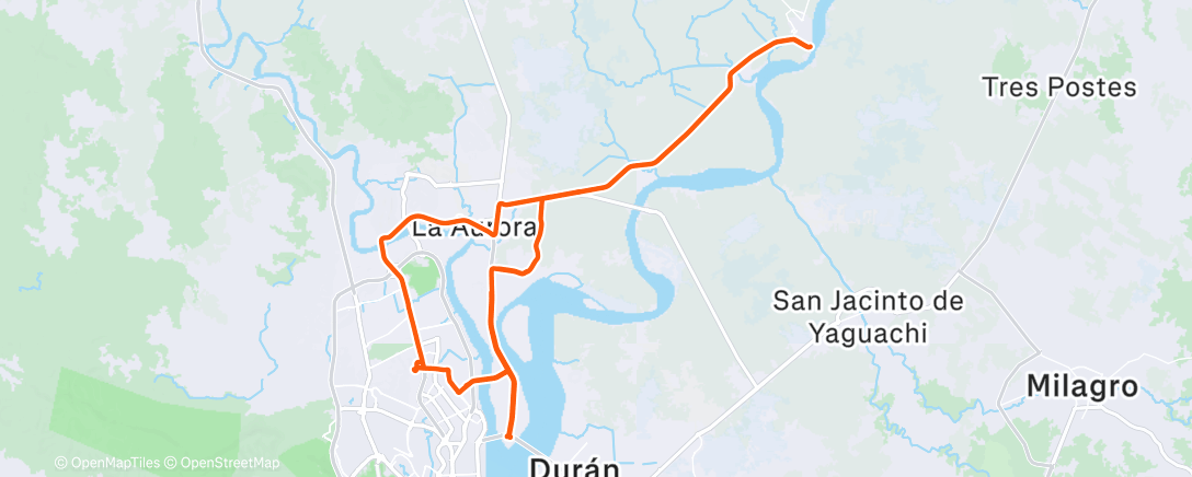 Map of the activity, Morning Ride
