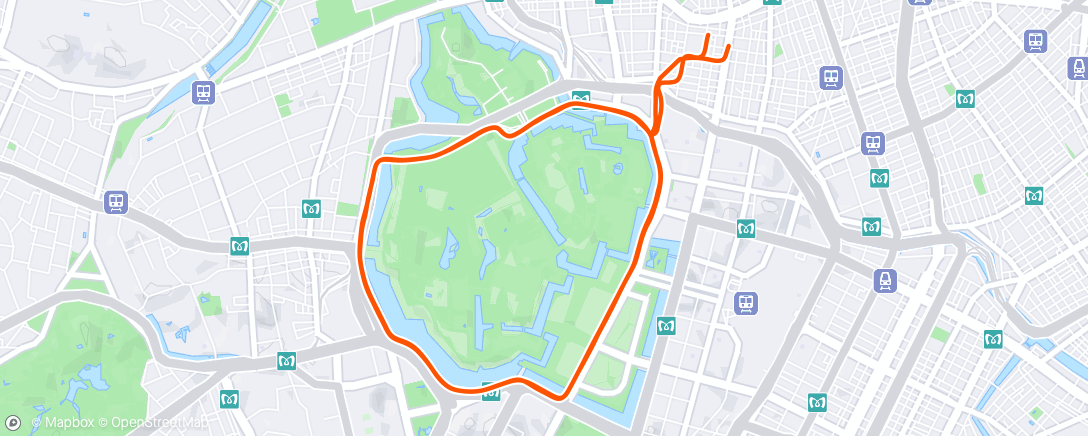 Map of the activity, 2 laps