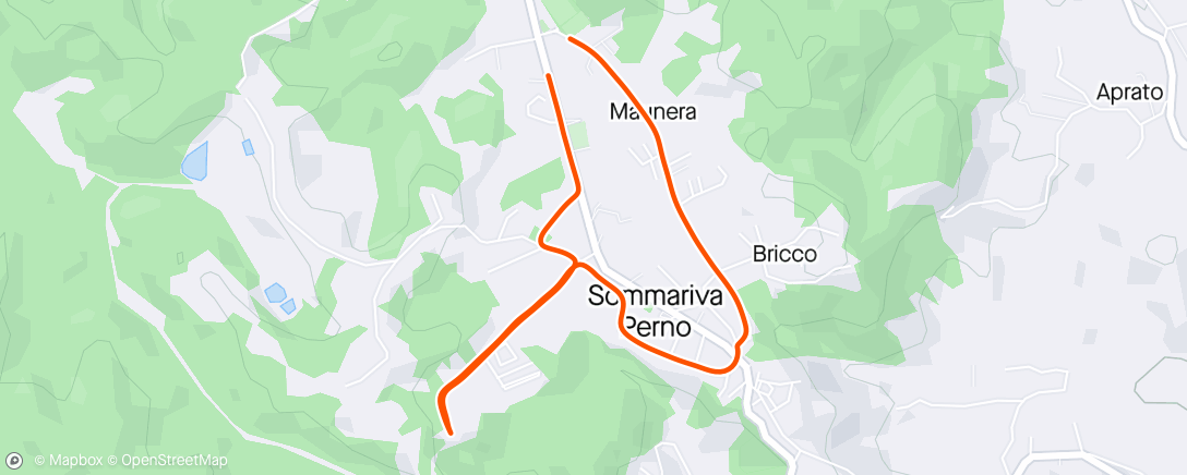 アクティビティ「Corsa pomeridiana」の地図