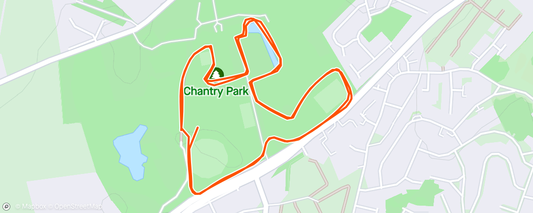 Map of the activity, Ipswich Parkrun 7th