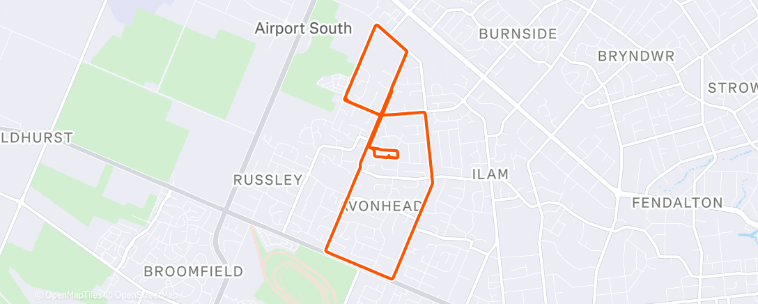 Map of the activity, Avonhead