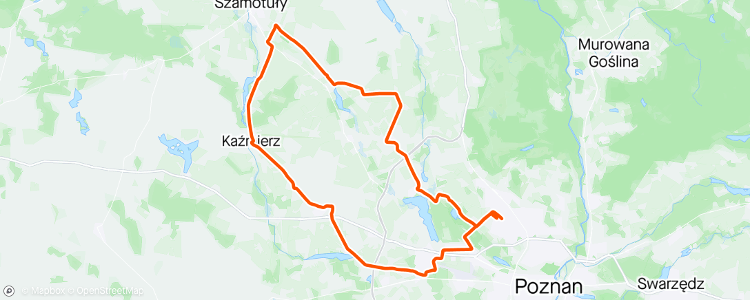 Map of the activity, 2 x 20 sss , tempo back