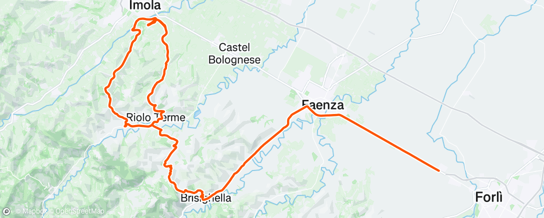 Map of the activity, Stage 8 Giro 🌸