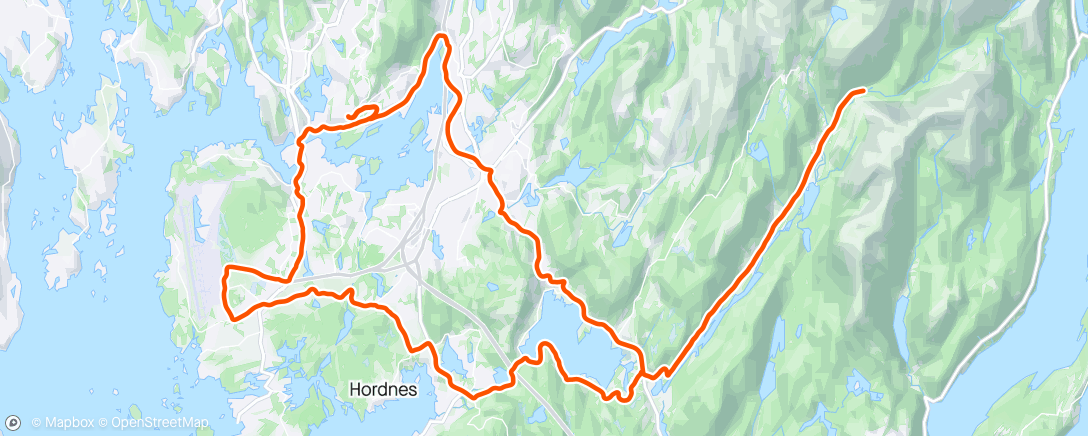Map of the activity, Fana-runde - med Hausdalen