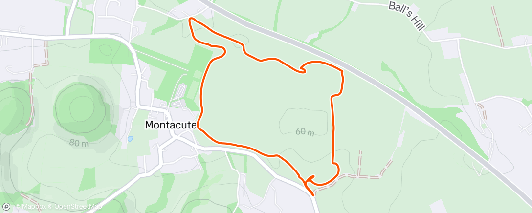 Map of the activity, 24/04/25 Lunch Walk