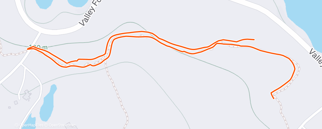 Map of the activity, Morning Hike
