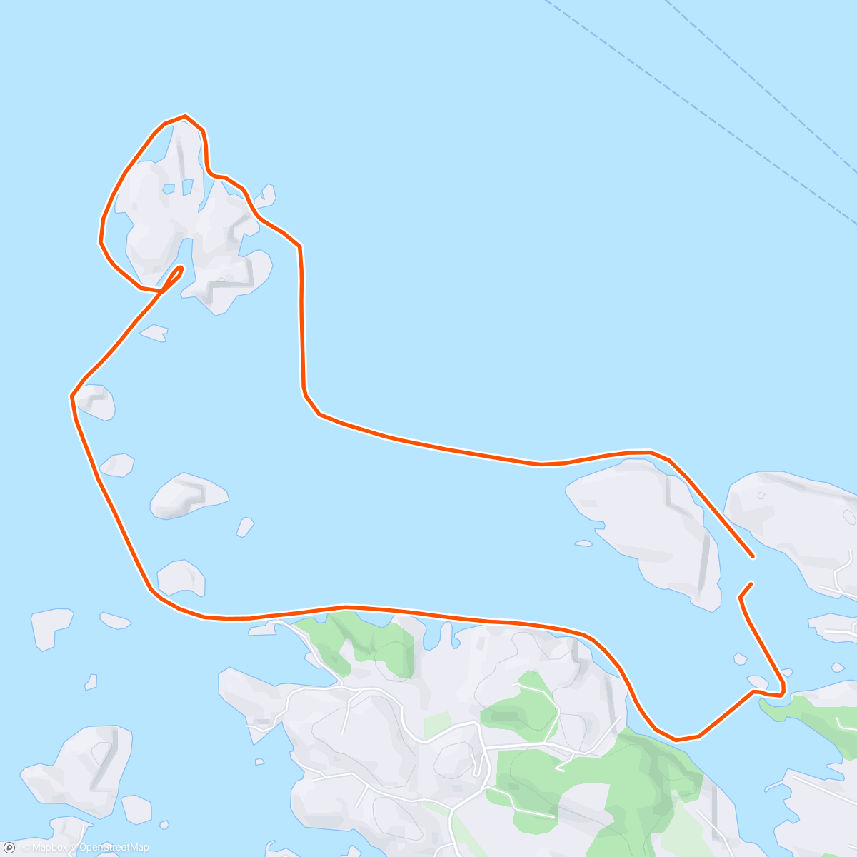 Mapa da atividade, Kajakk