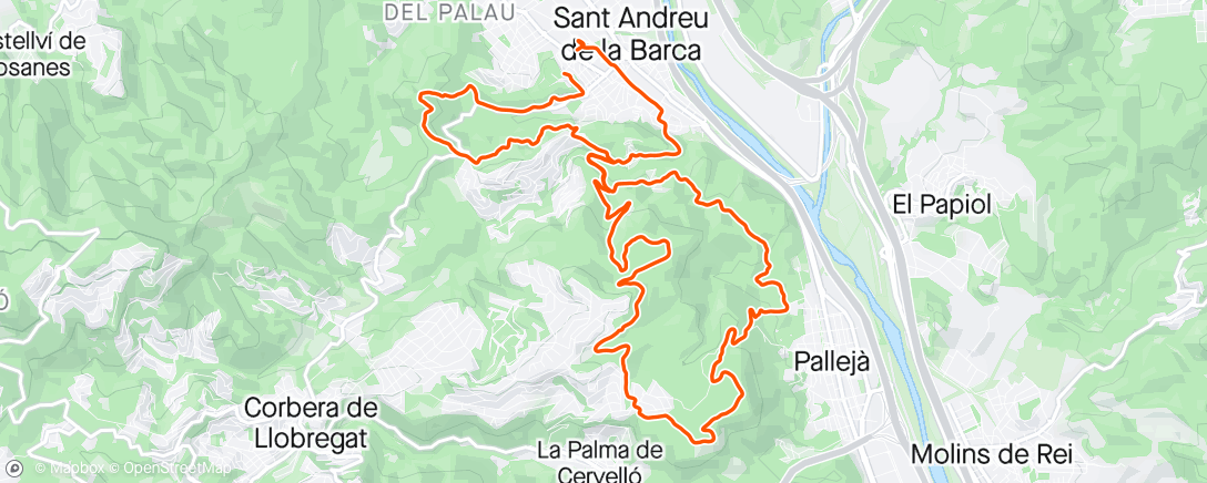 Map of the activity, BTT  Juanfra y francisco .