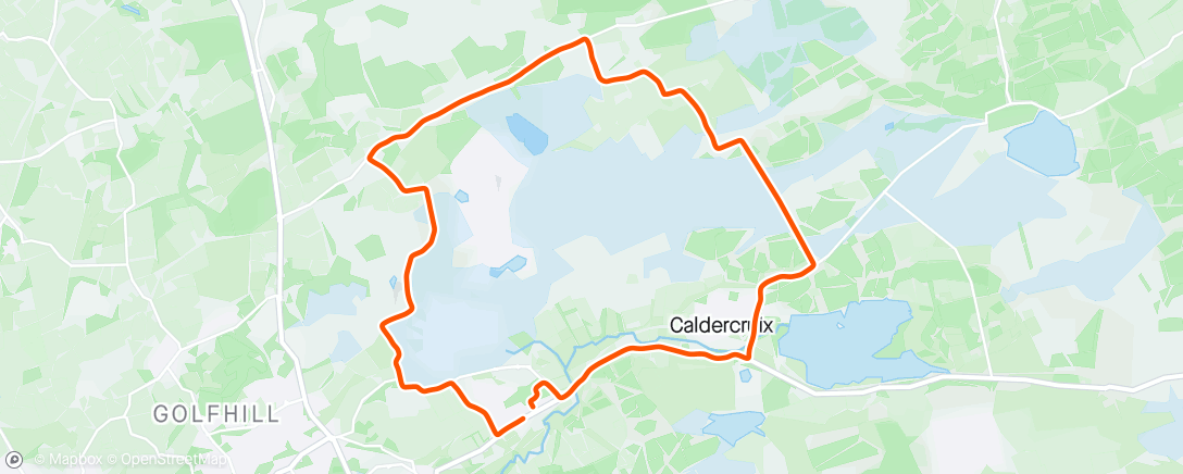 Map of the activity, Longriggend Loop with Bro