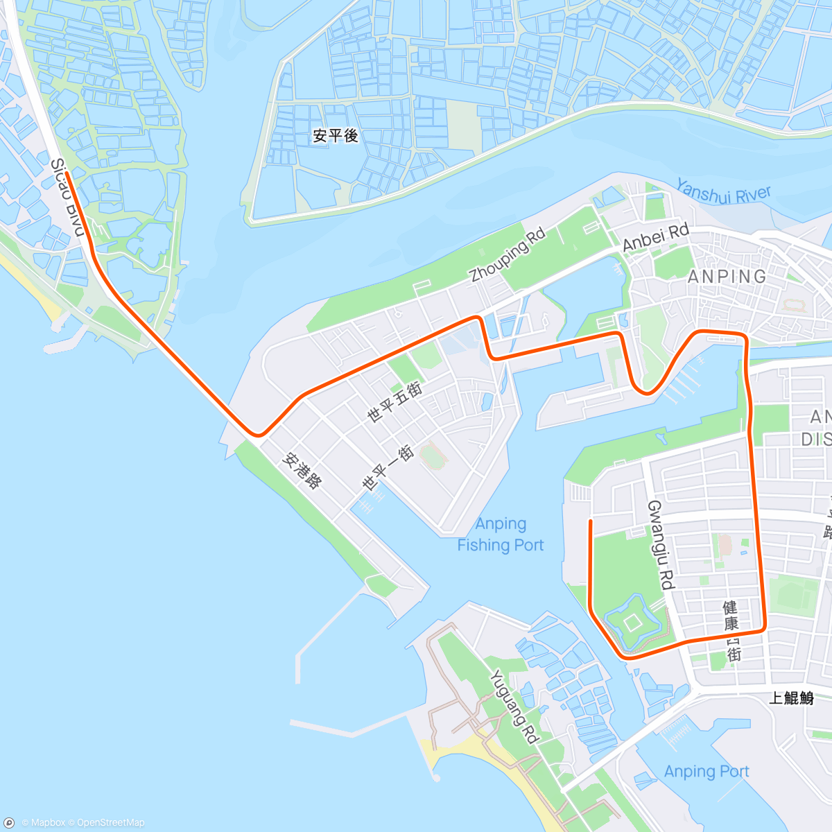 Map of the activity, ROUVY - Anping to Qigu | Taiwan