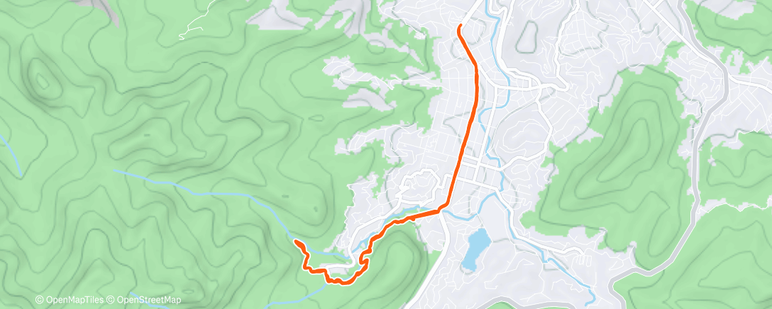 Map of the activity, A última do ano, e com cachoeira!