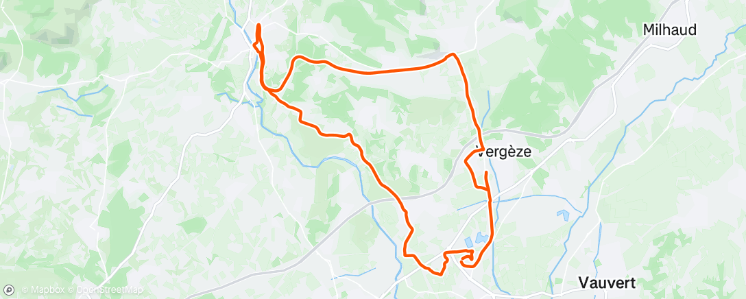 Map of the activity, Sortie vélo le matin 🥶