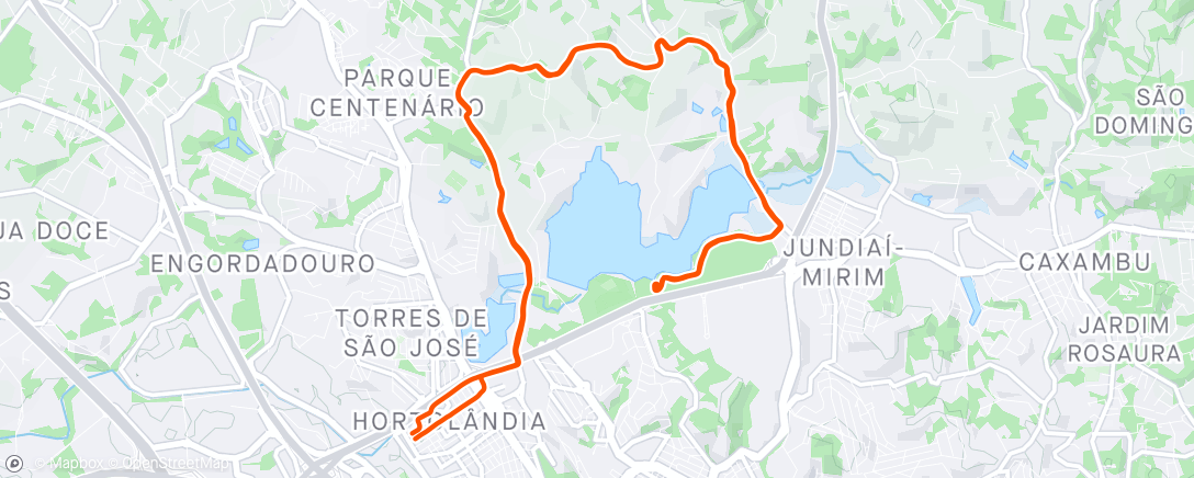 Map of the activity, Giro pinheirinho