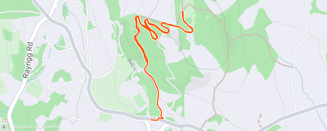 Map of the activity, Orrest sun up race 2024