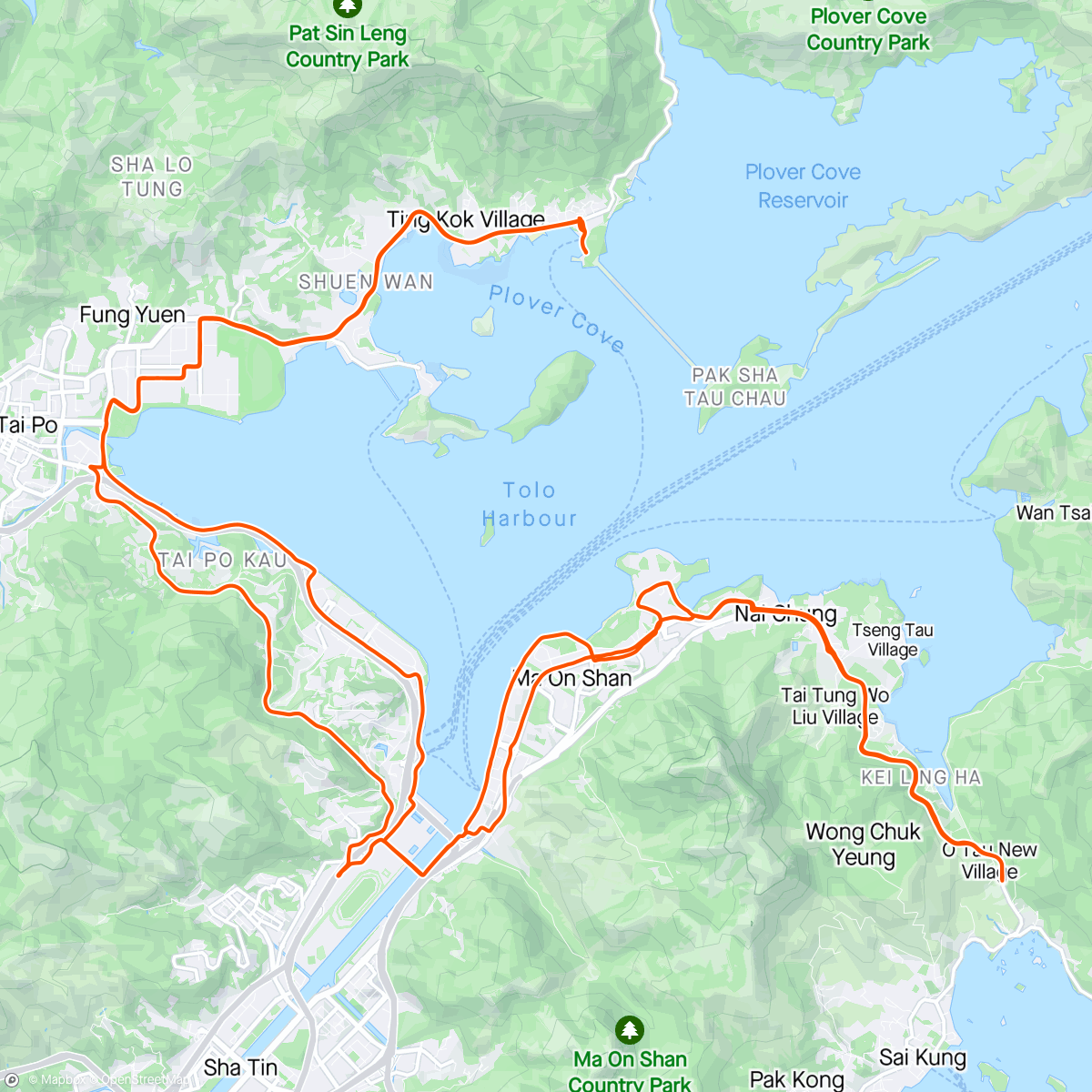Map of the activity, Lunch break