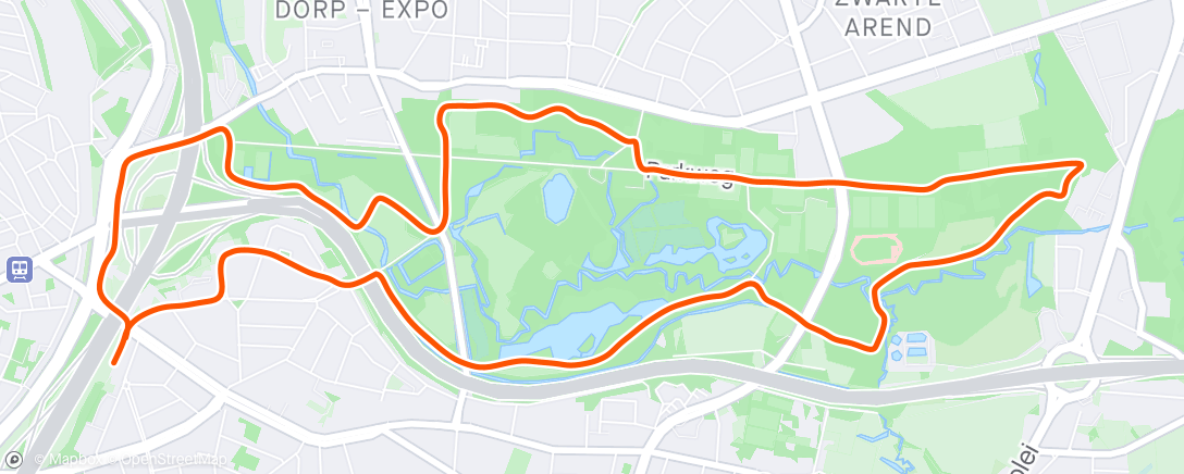 Map of the activity, Sunday #runclub….nice city park