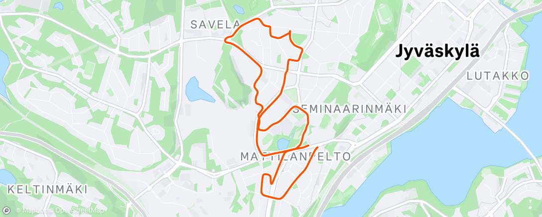 Map of the activity, Kick scooting