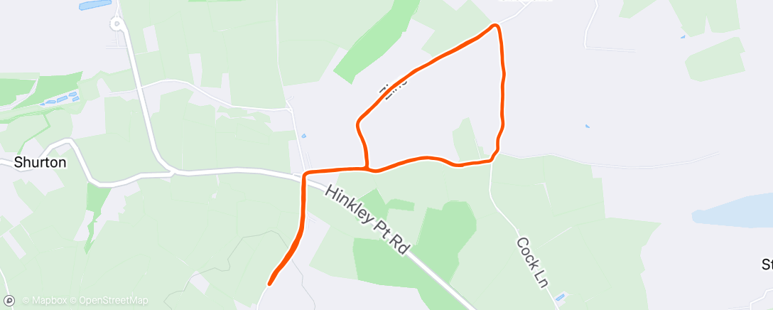 Map of the activity, Morning Walk