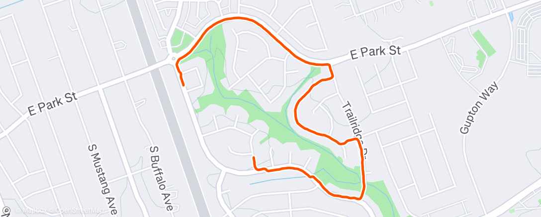 Map of the activity, Afternoon Walk