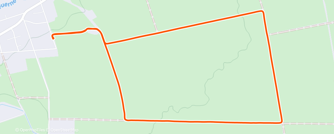 Map of the activity, Eine frühe,kleine Runde bei -6 Grad