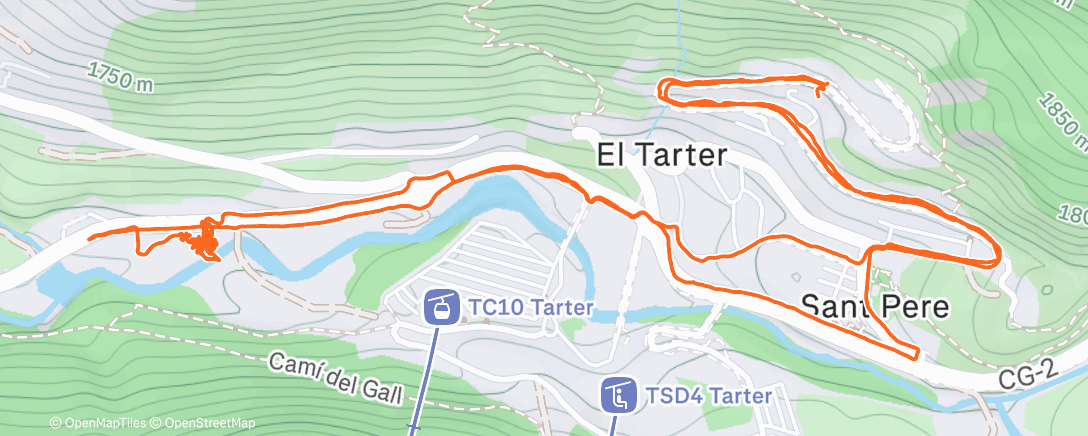 Карта физической активности (Caminata a la hora del almuerzo)